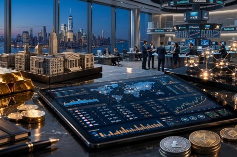 Finance Dashboard at Sunset